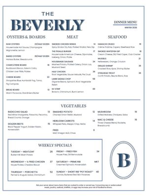 Menu photo 3 The Beverly Berkley, MI