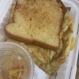 Breakfast sandwich on brioche Breakfast sandwich on brioche