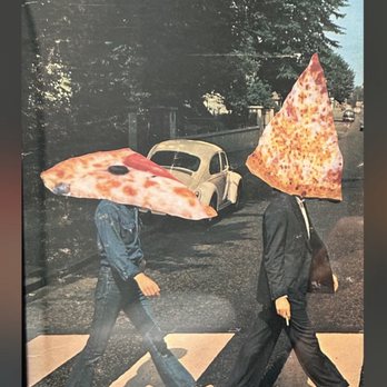 Tony Tutto Pizza - Nice mashup of Abbey Road hanging in the bathroom - Vegetarian Near Me - Ross, California Tony Tutto Pizza - Nice mashup of Abbey Road hanging in the bathroom - Vegetarian Near Me - Ross, California