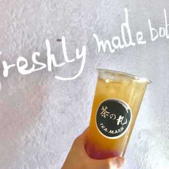 Tea Maru - Grapefruit Fantasy comes with sweet potato boba - Bubble Tea Near Me - San Gabriel, California