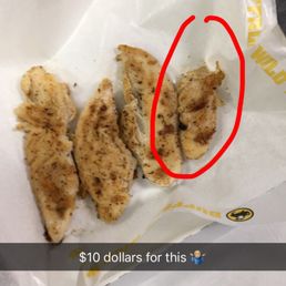 Naked tenders, "only $10" what a rip off Naked tenders, "only $10" what a rip off