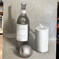 Mission: Renaissance Fine Art Classes - Painting tones- oil on canvas