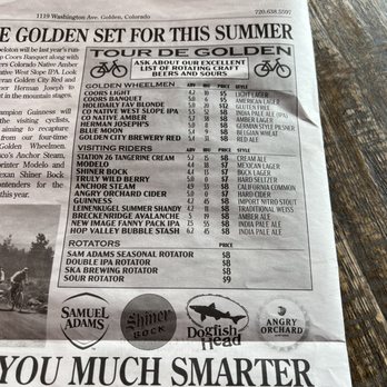 Buffalo Rose - Beers - Bars Near Me - Golden, Colorado
