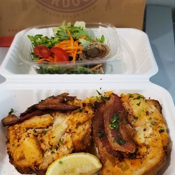 Boudin SF - Open faced dungeness crab melt, mixed greens on the side - Bakeries Near Me - Sunnyvale, California Boudin SF - Open faced dungeness crab melt, mixed greens on the side - Bakeries Near Me - Sunnyvale, California