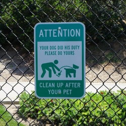South Hills Dog Park - Please follow this sign!