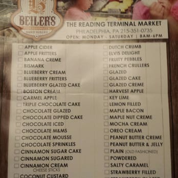Beiler's Bakery - Menu 11/25/15 - Bakeries Near Me - Philadelphia, Pennsylvania Beiler's Bakery - Menu 11/25/15 - Bakeries Near Me - Philadelphia, Pennsylvania