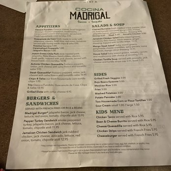Cocina Madrigal - Tacos Near Me - Phoenix, Arizona