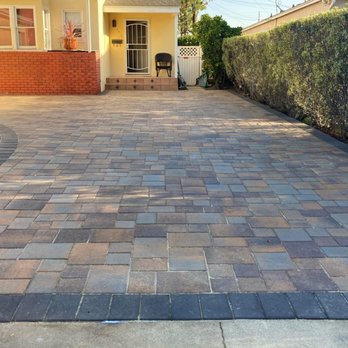 Keystone Remodeling - Our beautiful Tuscan pavers laid and set by the team at Keystone - Masonry/Concrete Near Me - Woodland Hills, California