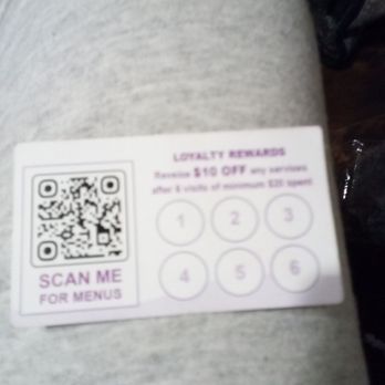 JP Nails & Spa - Business Cards to be stamps and come claim your discount after six stamps - Nail Salons Near Me - Long Beach, California