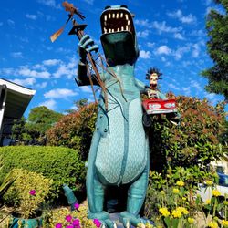 Patrick Amiot Sculpture Art- Florence Avenue - You guessed it...Godzilla