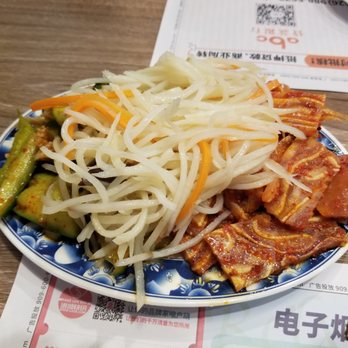 Noodle Art - Cucumber Salad, Shredded Potato Salad, Spicy Pig Ears. This was part of a $7.99 deal where you can select 3 cold appetizers. All were good. - Noodles Near Me - Monterey Park, California Noodle Art - Cucumber Salad, Shredded Potato Salad, Spicy Pig Ears. This was part of a $7.99 deal where you can select 3 cold appetizers. All were good. - Noodles Near Me - Monterey Park, California