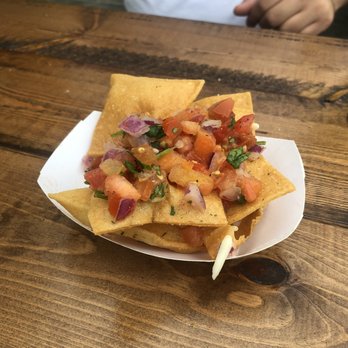 Tiagos Tacos - free chips - Food Trucks Near Me - Hialeah, Florida
