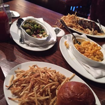 The Tavern - Dinner tavern burger steak brussel sprouts and Mac and cheese. - American Near Me - Tulsa, Oklahoma The Tavern - Dinner tavern burger steak brussel sprouts and Mac and cheese. - American Near Me - Tulsa, Oklahoma