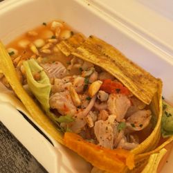El Causa FoodTruck - Ceviche de pescado, and ají de gallina