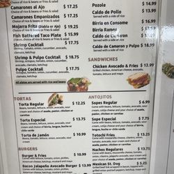 La Espiga - Menu