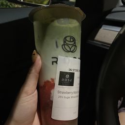 Strawberry Matcha Latte