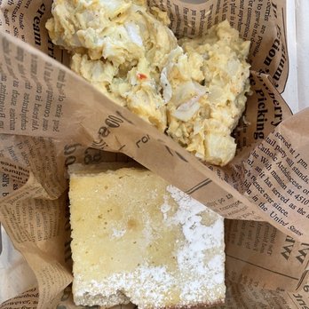 Fiore Cafe - Deviled egg salad; Lemon Bar - Gelato Near Me - Fort Worth, Texas