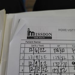 Mission Home Health of San Diego - Home Visit Daily Log(All Disciplines such as PT, OT, BHN, RN, etc...)
