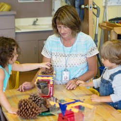 Messiah Lutheran Preschool and Kindergarten - Measuring weight!