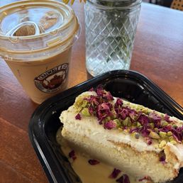 kulfi tres leches cake, iced cardamom chai kulfi tres leches cake, iced cardamom chai