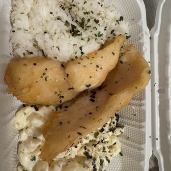 Loco Moco Drive Inn - Furikake mahi mahi I received... - Fast Food Near Me - Waipahu, Hawaii
