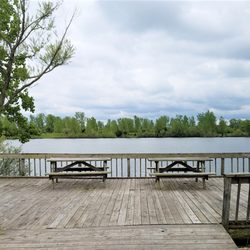 Johnson County Park & Recreation - Deck overlooking pond