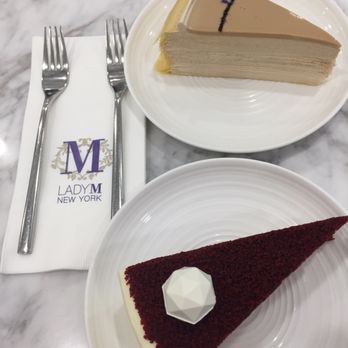 Lady M - Early grey Millie crepe and red velvet cake - Cafes Near Me - Hong Kong, HK Lady M - Early grey Millie crepe and red velvet cake - Cafes Near Me - Hong Kong, HK