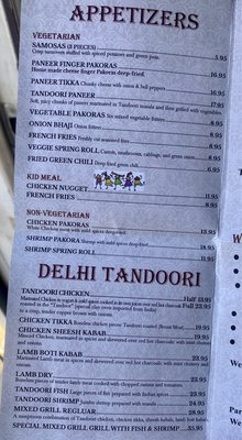 Menu photo 8 Manohar's Delhi Palace La Puente, CA