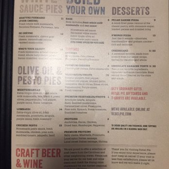 Rebel Pie - Pizza Near Me - Florence, South Carolina Rebel Pie - Pizza Near Me - Florence, South Carolina
