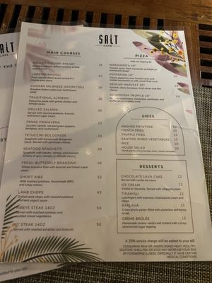 Menu photo 2 Salt Cafe Miami Beach Miami Beach, FL Menu photo 2 Salt Cafe Miami Beach Miami Beach, FL