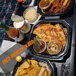 Tacos Tuesday deal, birria quesadilla and tacos!