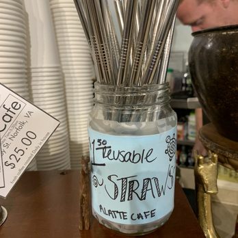 aLatté Cafe - They will sanitize your straw so you can use it right away - Coffee & Tea Near Me - Norfolk, Virginia aLatté Cafe - They will sanitize your straw so you can use it right away - Coffee & Tea Near Me - Norfolk, Virginia