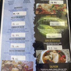 Tierra Mia Nicaraguan Latin Grill - 6/15/25 menu