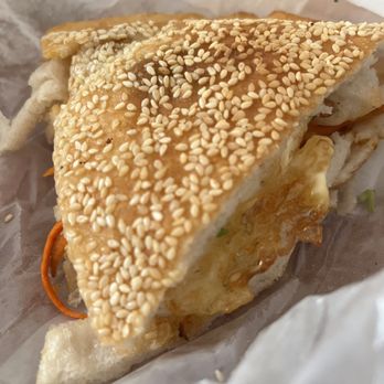 King Dumplings - Sesame pancake with egg - Chinese Near Me - New York, New York