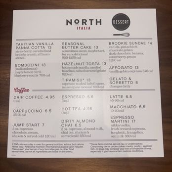 North Italia - Dessert menu - Italian Near Me - Cerritos, California North Italia - Dessert menu - Italian Near Me - Cerritos, California