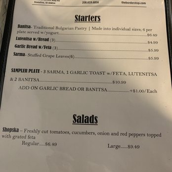 The Border Stop - Menu - Sandwiches Near Me - Post Falls, Idaho The Border Stop - Menu - Sandwiches Near Me - Post Falls, Idaho