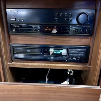 Finders keepers - Circa 1970 record player and speakers - Antiques Near Me