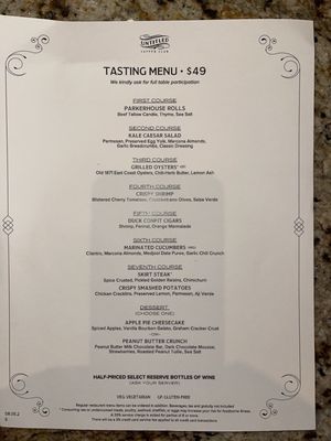 Menu photo 2 Untitled Supper Club Chicago, IL Menu photo 2 Untitled Supper Club Chicago, IL