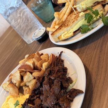 Scramblers Cafe - -HAWAIIAN BBQ BEEF & Eggs Breakfast Melt Sandwich - Breakfast & Brunch Near Me - Ontario, California