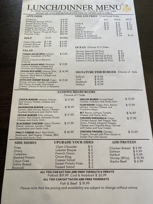 Menu photo 3 Corner Street Calgary, AB