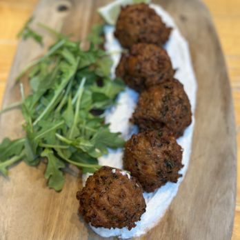Terrain Cafe - Quinoa Fritters - New American Near Me - Westport, Connecticut Terrain Cafe - Quinoa Fritters - New American Near Me - Westport, Connecticut