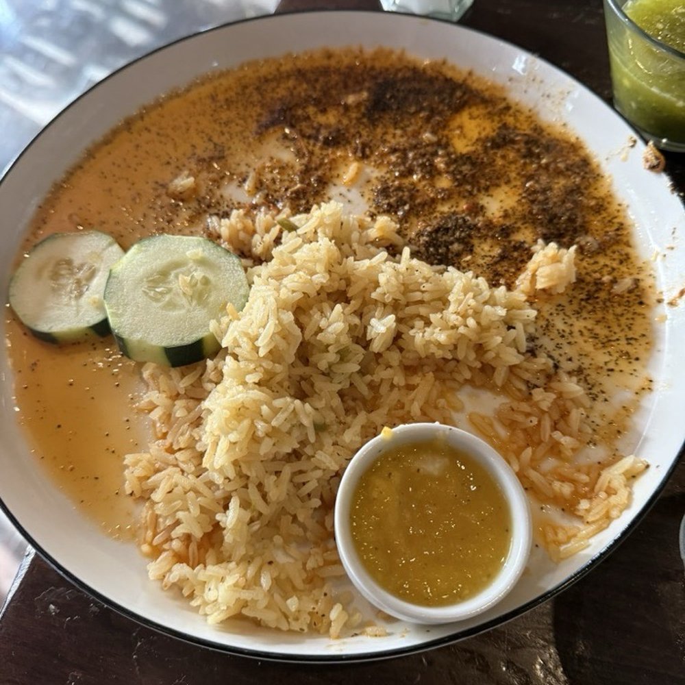 Coni Seafood - all the oil on the shrimp plate - Seafood Near Me - Hermosa Beach, California