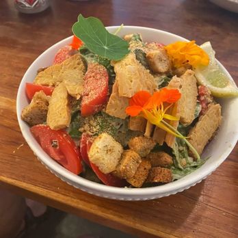 Aa Roots Maui - Caesar add tempeh - Vegan Near Me - Lahaina, Hawaii Aa Roots Maui - Caesar add tempeh - Vegan Near Me - Lahaina, Hawaii