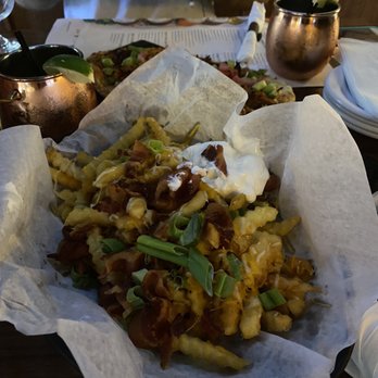 The Brass Tap - Loaded Fries... not really loaded with much cheese. Bacon was in strips instead of bits? - Beer Bar Near Me - Towson, Maryland The Brass Tap - Loaded Fries... not really loaded with much cheese. Bacon was in strips instead of bits? - Beer Bar Near Me - Towson, Maryland