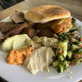 Dimassi's Mediterranean Buffet - Sugar Land - Plate #1 for today - Mediterranean Near Me - Sugar Land, Texas