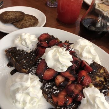State Street Cafe - Croissant French toast and watermelon lemonade - Salad Near Me - North Haven, Connecticut State Street Cafe - Croissant French toast and watermelon lemonade - Salad Near Me - North Haven, Connecticut