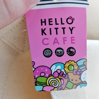 Hello Kitty Cafe - Tag on canvas tote bag. - Food Trucks Near Me - Cincinnati, Ohio
