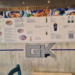 Greek Fusion - Inside, menu on wall