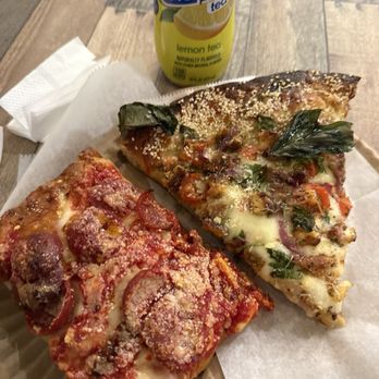 Joe & Sal's Pizza - Spicy pepperoni slice, chick n cheese (don't quote me tho) but they were amazing as always!! Yum - Pizza Near Me - Brooklyn, New York Joe & Sal's Pizza - Spicy pepperoni slice, chick n cheese (don't quote me tho) but they were amazing as always!! Yum - Pizza Near Me - Brooklyn, New York