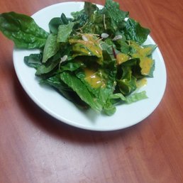 Salad with mustard dressing Salad with mustard dressing
